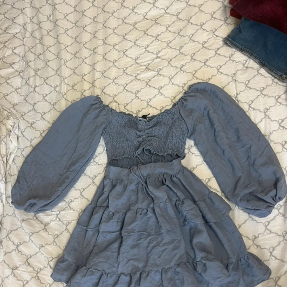 Navy preppy mini dress
